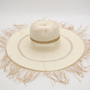 Shw218 giấy rơm rộng vành cảm thấy mũ nón cơ thể bangora cơ thể - Product Image 5