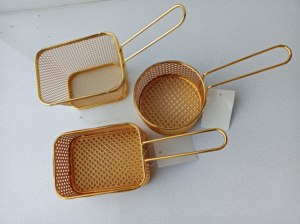 Nouveau Moyen-Orient en fer forgé petit panier frit vaisselle frites ailes de poulet panier de poulet frit - Product Image 6
