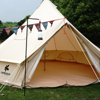 Camping de luxe léger extérieur grande tente indienne tissu Oxford famille imperméable épaissie yourte Camping loisirs pyramide tente 2025