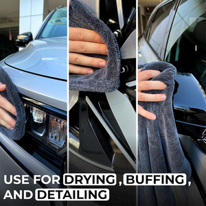 Toalla de secado de vidrio para coche, toalla trenzada de doble cara para secado de carrocerías, superabsorción de 1300 ~ 1500g/m², venta al por mayor - Product Image 6