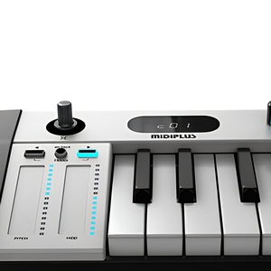 Clavier <span class=keywords><strong>MIDI</strong></span> <span class=keywords><strong>USB</strong></span> Midiplus X3 Mini II, 37 touches fines, contrôleur DAW professionnel avec échelles intelligentes et commandes de transport - Product Image 4