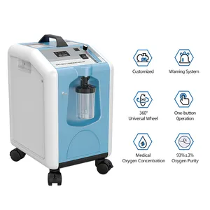 MICiTECH medico domestico 1-5 LPM concentratore di ossigeno sanitario concentratore di ossigeno 5L migliore macchina di ossigeno portatile in vendita
