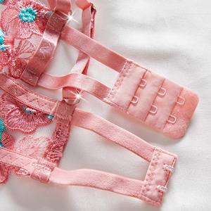 Lingerie Sexy reggiseno donna con fiocco Sexy <span class=keywords><strong>biancheria</strong></span> <span class=keywords><strong>intima</strong></span> senza fili due pezzi <span class=keywords><strong>femminile</strong></span> Set bianco completo intimo donna intimo erotico - Product Image 4