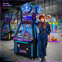 FortuneLink Coin Pusher, équipement de jeu d'arcade pour 5 joueurs, machine à poussoir de pièces commerciale Galaxy Express pour centre de jeux FEC