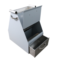 Divisor de muestra tipo deflector cerrado y sellado, para dividir la muestra vertical uniformamente