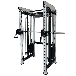 Machine <span class=keywords><strong>Smith</strong></span> en acier de qualité professionnelle en titane, équipement de musculation multifonctionnel, poulies réglables doubles, logo découpé au laser - Product Image 1