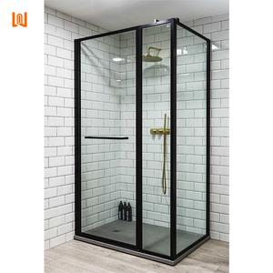 Mampara <span class=keywords><strong>de</strong></span> ducha cuadrada <span class=keywords><strong>de</strong></span> cristal para <span class=keywords><strong>baño</strong></span>, personalizada para apartamentos <span class=keywords><strong>de</strong></span> hotel, para cuartos <span class=keywords><strong>de</strong></span> ducha húmedos. - Product Image 2
