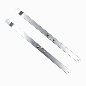 Support de porte Yuyao 260*14*2.3mm en acier laminé à froid, pliable en deux sections, quincaillerie pour armoire - Product Image 2