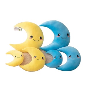 Cute Bear Puppy Moon Pillow Soft Stuffed Cushion with PP Cotton Filling for <b>Kids</b> Stress Relief <b>Sofa</b> Cover for Home Decoration - Product Image 1