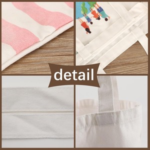 Promotional Custom Different Size Reusable Canvas Plain Gusset Tote <strong>Bags</strong> LIghtweight Shopping <strong>Bags</strong> Canvas <strong>Fabric</strong> Tote <strong>Bag</strong> - Product Image 2