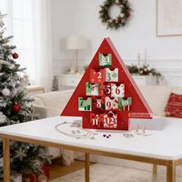 Boîte en forme d'arbre personnalisée, faite à la main, recyclable, de luxe, pour bijoux et cosmétiques de Noël, avec un petit tiroir