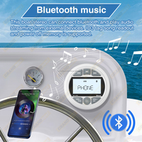 GRANDnavi Stereo White Marine, Stereo Multimedia MP3 FM AM warna-warni IPX5 Level tahan air untuk perahu Audio BT