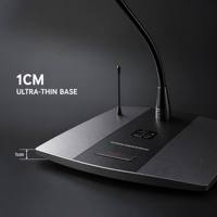 Système de Microphone Sans Fil pour Table de Réunion, 8 Canaux, Micro de Conférence Sans Fil