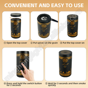 Haut-parleur Coran complet Lecteur de musique <span class=keywords><strong>MP3</strong></span> Brûleur Bakhor Brûleur d'encens électrique musulman - Product Image 3