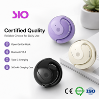 Écouteurs sans fil à oreille ouverte à charge rapide Type-C, écouteurs Bluetooth V5.4 à longue autonomie, écouteurs sportifs sans fil à oreille ouverte