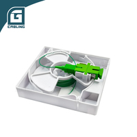 Caja de terminal óptico FTTH de 1 núcleo ATB, caja de rozeta de 1 puerto, montaje en pared 86 con adaptador SC/APC, accesorios de fibra óptica