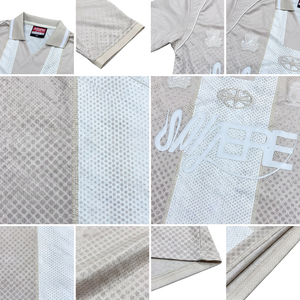 <span class=keywords><strong>T</strong></span>-<span class=keywords><strong>shirt</strong></span> da <span class=keywords><strong>uomo</strong></span> personalizzata con stampa serigrafica, traspirante, casual, tinta unita, scollo <span class=keywords><strong>a</strong></span> V, colletto <span class=keywords><strong>a</strong></span> <span class=keywords><strong>costine</strong></span>, vestibilità ampia, sportiva, in rete, taglie forti - Product Image 4