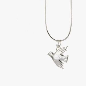 Popular serie de palomas cantoras gratuitas, Mini versión griega antigua de Star Moon <span class=keywords><strong>Dove</strong></span> Collar, collar de hueso como regalo para mujeres y niñas - Product Image 3