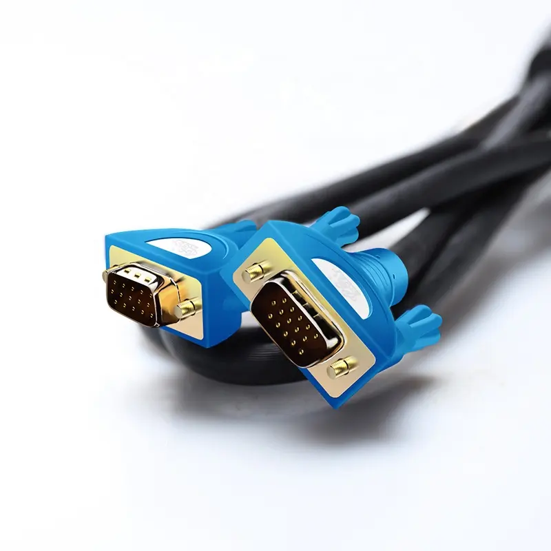 PCER VGA male to VGA male Cable 15 pin 3+6 VGA Cable for Computer Projector HDTV