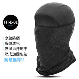 Ice Silk Sun Protection Cycling Face Mask Breathable Quick Drying Sports Balaclava Hat Summer Unisex UV Protection - Product Image 2