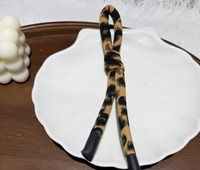Porte-clés en tissu de style coréen haut de gamme, à motifs pois épais, imprimé léopard, rayé et floral, avec effet goutte d'huile, accessoires DIY pour lanière