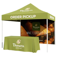 Carpa Plegable Personalizada Ranguo con Logotipo, 10x10 pies, para Publicidad en Exteriores, Ferias Comerciales, con Paredes Laterales, Impresión a Todo Color, Impermeable y con Protección UV