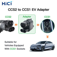 HICI nouveau Design pour Tesla chargeur station NACS chargeur cc 300kw Tesla vers CCS1 adaptateur cc connecteur Ev