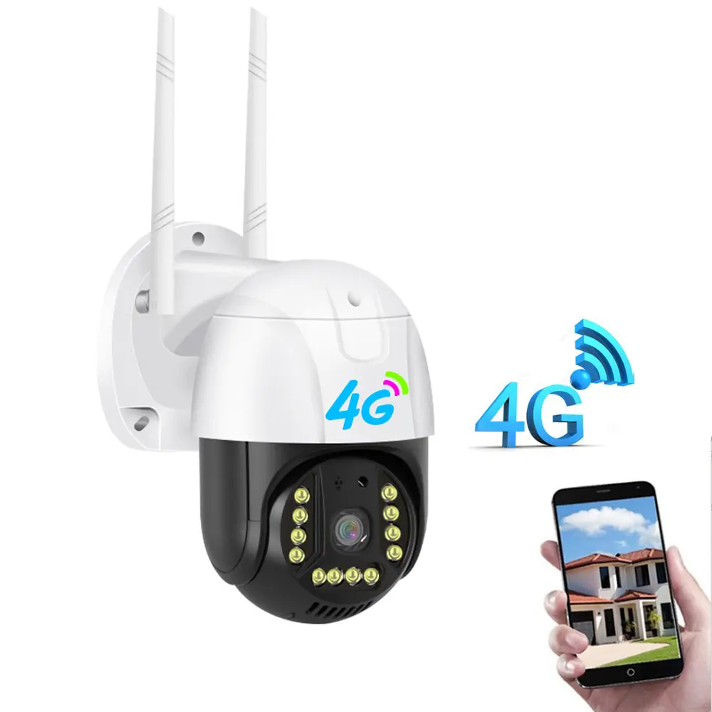 V380 OEM Ip66 Outdoor 2.8 Inch Ptz Network Camera Security Camera Colorful Ir Night Vision 3mp Auto Tracking Ptz 4G CCTV Came