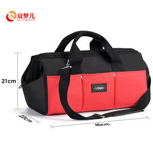 กระเป๋าใส่เครื่องมือ Shuangmengr ขนาด 40x21x20 ซม. กระเป๋าสะพายผ้าอ็อกซ์ฟอร์ดกันน้ำอเนกประสงค์ สำหรับช่างไฟฟ้า ช่างไม้ - Product Image 1