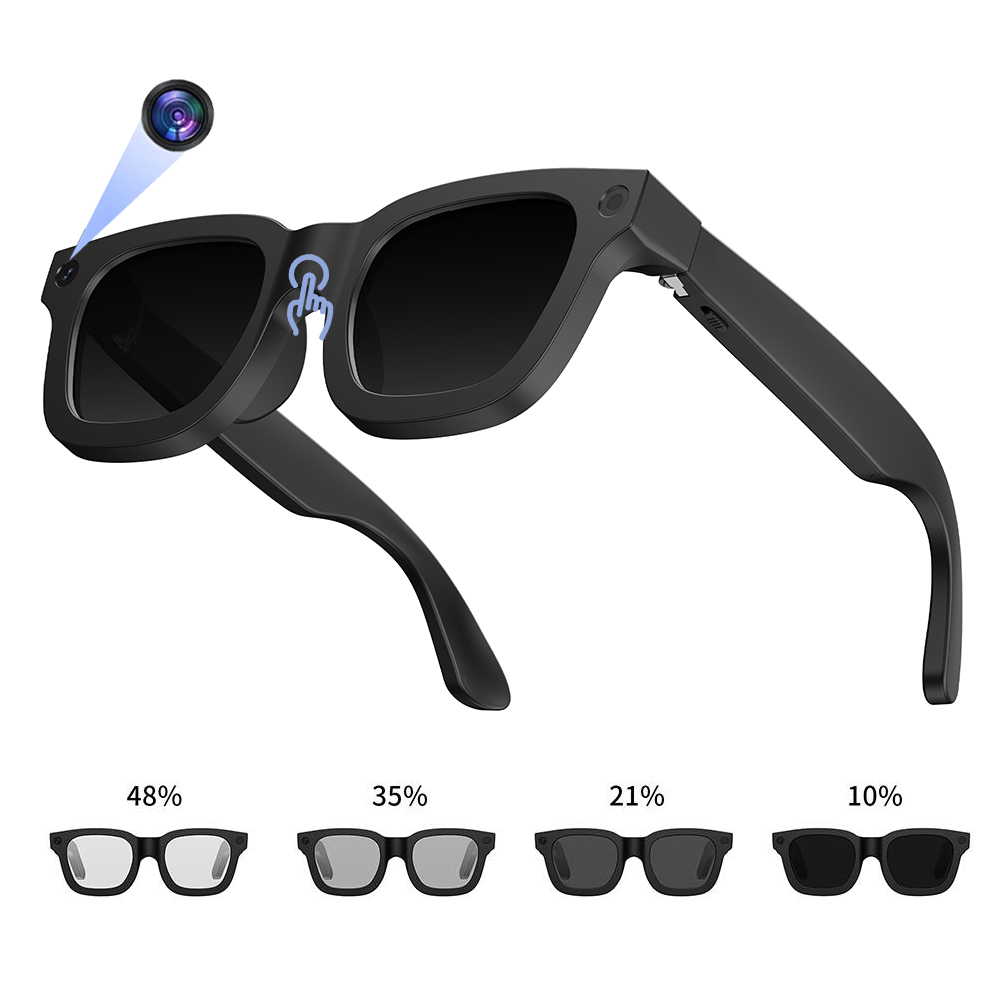 E03C AI Smart Glasses Touch-sensitive Color Changing AI Translation 8MP Camera Take Photo Men Sunglasses 2026