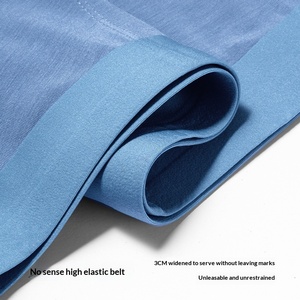 Calzoncillos bóxer de punto sin costuras transpirables de modal 60S para hombre, de tiro medio, que no se enrollan, ropa interior suave, venta al por mayor - Product Image 2
