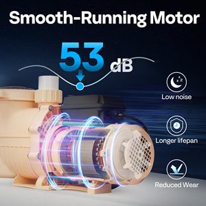 Bomba de Piscina de Velocidad Variable de 1.5HP y 115V, Autocebante, Eficiente Energéticamente, Entrada de 1.5" y 2" con Cesta Filtrante para Piscinas Elevadas/Enterradas - Product Image 5