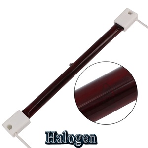 500w 220v solar High quality <strong>halogen</strong> <strong>quartz</strong> <strong>infrared</strong> heating lamp for poultry chicken and duck farm heating - Product Image 1