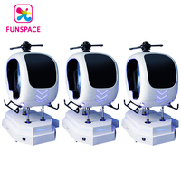 Funspaces Máquina de juegos de realidad virtual Vr/Ar/Mr Equipo VR Helicóptero Avión Simulador de vuelo Cabina