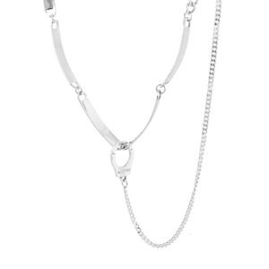 Punk <b>Titanium</b> Steel Necklace Dark Hip Hop Clavicle <b>Chain</b> Neutral Ins Style Unisex Party Necklace - Product Image 2