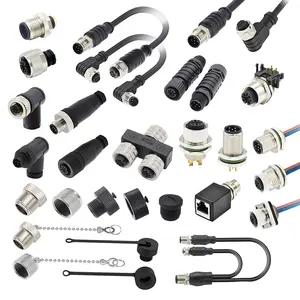 Qualidade M12 Cabo impermeável 5pin Conector fêmea macho codificado A Fornecedor Plug M12 Wire Connector