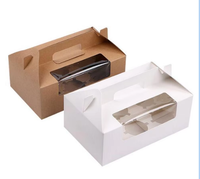 Scatole per Cupcake in Cartone Bianco Ecologico, Personalizzabili con Finestra, Vendita all'Ingrosso