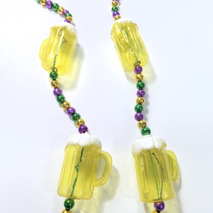 Collier <span class=keywords><strong>Mini</strong></span> Chope à Bière Lumineuse <span class=keywords><strong>LED</strong></span> Personnalisé en Gros, Perles Électroplaquées, Idéal pour les Décorations de Fêtes de Noël et de Carnaval - Product Image 4