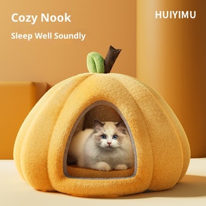 Casa para gatos cerrada para todas las estaciones, cama para gatos para gatitos, gatos, perros pequeños, invierno, cálido, descanso interior diario, días fríos, uso acogedor, suministros para mascotas - Product Image 2