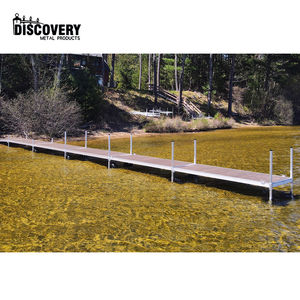 Dock flottant en aluminium pour quai, lac, herbe, passerelle, <span class=keywords><strong>bateau</strong></span>, durable, installation facile, dock à roulettes - Product Image 2