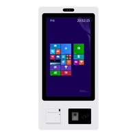 Kiosque de commande en libre-service 24'' 32'' avec écran tactile capacitif 10 points, Android OS, WiFi/LAN, SDK, pour restaurants et fast-foods, paiement à la caisse