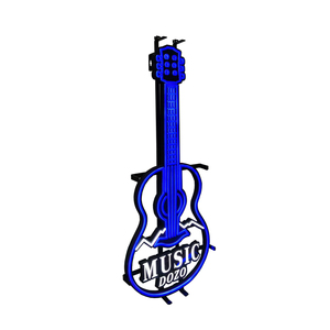 Letrero de luz de neón LED acrílico para decoración de barra de guitarra de música en vivo-Tamaño y color personalizables - Product Image 1
