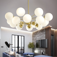 BGST lumière moderne luxe créatif planète lampe bulle boule verre salon chambre verre lustres modernes suspension lumière