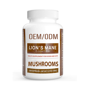 Fungo Criniera di Leone per la Cognizione (120 Capsule) Polvere di Fungo Criniera di Leone per Cani OEM/ODM Capsule di Estratto Integratore per Animali Domestici - Product Image 1