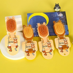 Cepillo de masaje con cojín para el cabello, 15-20 cm, para aliviar la cabeza, portátil, de resina, para niñas - Product Image 2