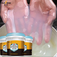 Revêtement imperméable transparent en acrylique écologique facile à utiliser pour la cuisine et la salle de bain, moderne et résistant aux acides