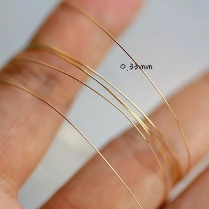 最高品質のジュエリービーズワイヤー変色しないジュエリーワイヤー14Kゴールドフィルドワイヤー - Product Image 3