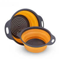 Thuis Opslag Gereedschap Vouwen Afvoer Mand Intrekbare Fruit Groente Container Filter Wastafel