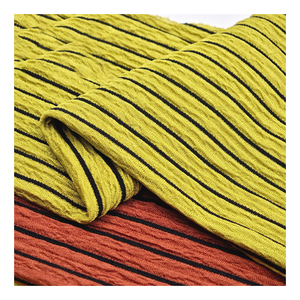 Tissu extensible en tricot de crêpe 95% polyester 5% élasthanne, respirant, tricot de bulles, élasthanne, polyester, pour robe - Product Image 2