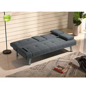 Switzerland new design kids sofa bed, functional fabric steel sofa bed for living room furniture
